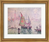 Framed Green Sail, Venice, 1904