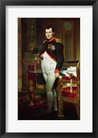 Framed Napoleon Bonaparte