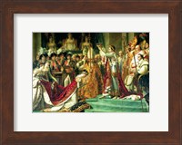 Framed Consecration of the Emperor Napoleon and the Coronation of the Empress Josephine