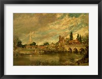 Framed Bridge of Harnham and Salisbury Cathedral