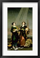 Framed St. Justina and St. Rufina, 1817