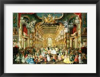 Framed Masked Ball in the Hoftheater, Bonn, 1754