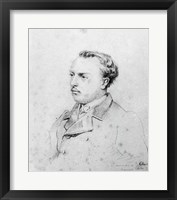 Framed Emmanuel Chabrier aged 20, 1861