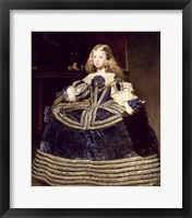 Framed Infanta Margarita in Blue, 1659