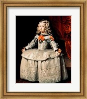 Framed Portrait of the Infanta Margarita (standing)