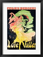 Framed Folies Bergeres: Loie Fuller, France, 1897