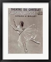 Framed Poster for the 'Saison Russe' at the Theatre du Chatelet, 1909