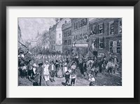 Framed Carnival at Philadelphia, illustration from 'The Battle of Monmouth Court House'