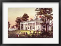 Framed Washington's Home, Mount Vernon, Virginia