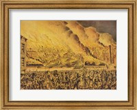 Framed View of the Great Fire of Chicago, 9th October 1871