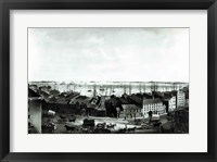 Framed Boston Harbour, 1854