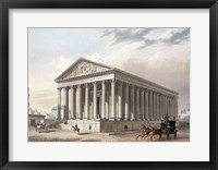 Framed Exterior view of the Madeleine, Paris