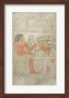 Framed Stela depicting the deceased before an offering table