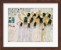 Framed Weeping Women in a Funeral Procession