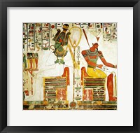 Framed Gods Osiris and Atum, from the Tomb of Nefertari