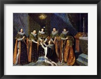 Framed Louis XIII Receiving Henri d'Orleans