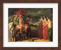 Framed Macbeth and the Three Witches, 1855