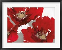 Red Poppy Forrest II Framed Print