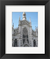 Framed Gothic White Church