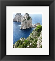 Framed Capri Faraglioni Stacks