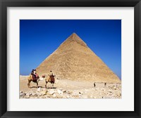 Framed Giza Pyramids, Giza, Egypt