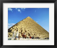 Framed Giza Pyramids, Giza, Egypt (camel)