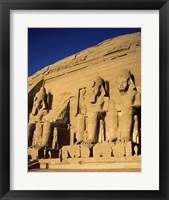 Framed Great Temple of Ramses II, Abu Simbel, Egypt