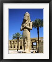 Framed Ramses II Statue, Temples Of Karnak, Luxor, Egypt