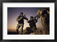 Framed SWAT Team United States Military