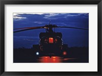 Framed UH-60A Black Hawk Helicopter