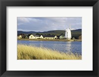 Framed Traditional windmill along a river, Blennerville Windmill, Tralee, County Kerry, Ireland