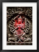 Framed Statue of a goddess, Kathmandu, Nepal