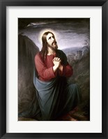 Framed Christ Praying in Gethsemane Christian Schleisner (1810-1882)