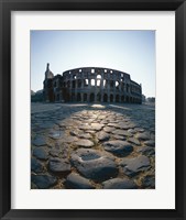 Framed Low angle view of an old ruin, Colosseum, Rome, Italy