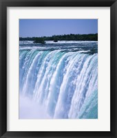 Framed Water flowing over Niagara Falls, Ontario, Canada