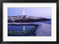 Framed Peggy's Cove Lighthouse, Peggy's Cove, Nova Scotia, Canada