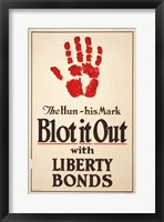 Framed Blot it Out with Liberty Bonds