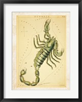 Framed Scorpio Zodiac Sign