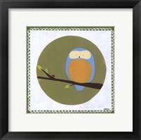 Owl Cameo IV Framed Print