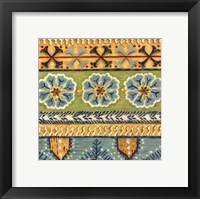 Eastern Textile I Framed Print