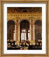Framed William Orpen - The Signing of Verailles Treaty