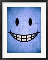 Framed Hang up a Smile (blue)