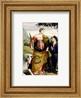 Framed Saint Justina with the Unicorn