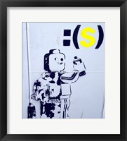 Framed Leggo Man Graffiti - Israel