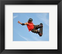 Framed Skater on Vert Ramp