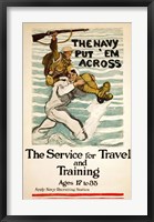 Framed Navy Recruitment Poster