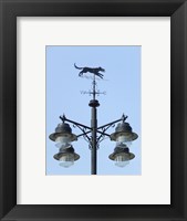 Framed Street Light Detail with Weathervane