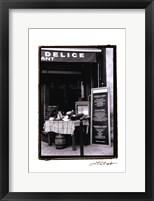 Cafe Charm, Paris IV Framed Print
