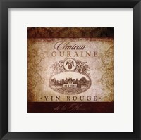 Wine Label VI Framed Print