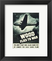 Framed Wood Flies to War